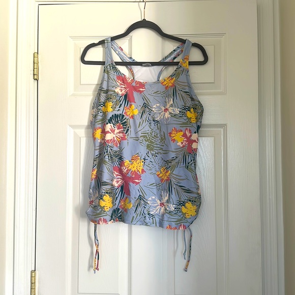 ModLi Calypsa Blue Floral Racerback Tankini - Picture 1 of 1